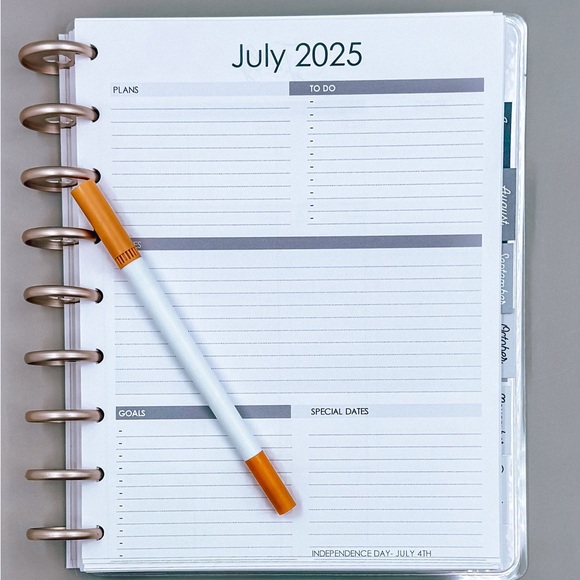 Stylish Brown and White Home Office Planner - Picture 9 of 12